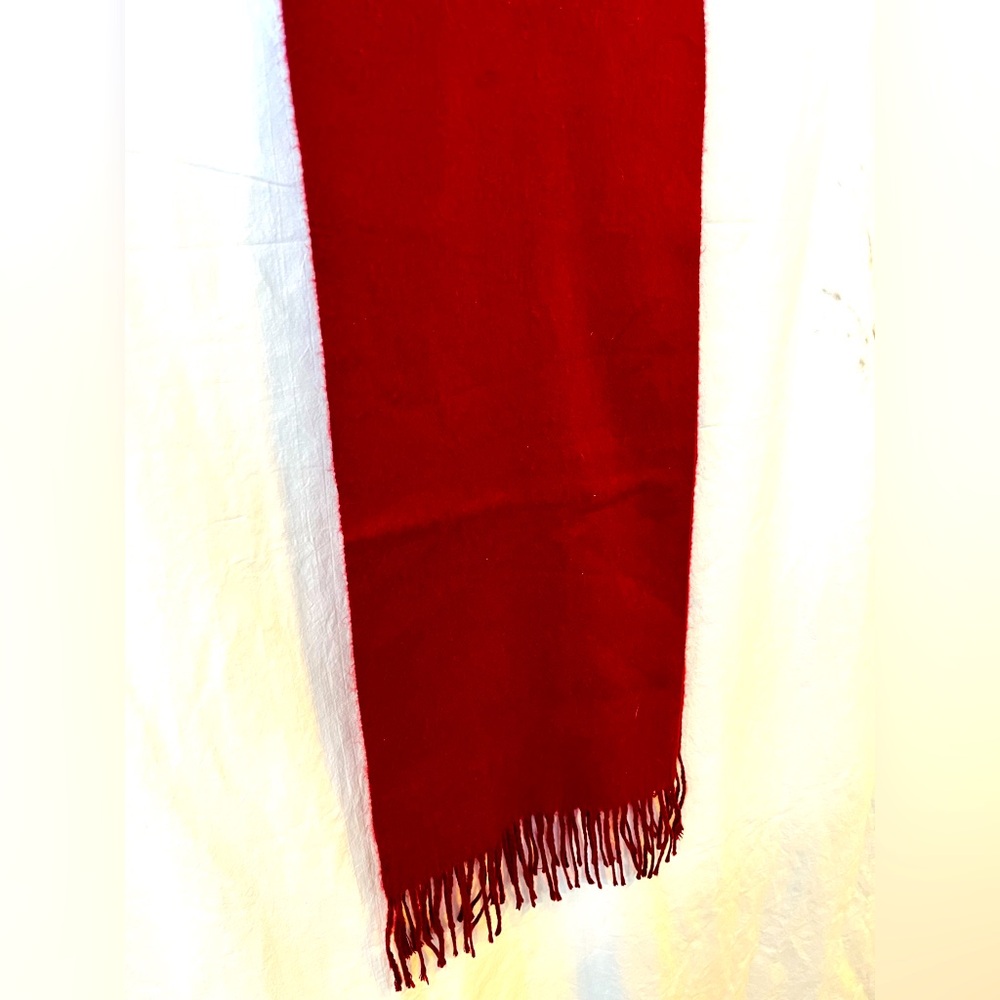 Thin Maroon Wool Type Scarf